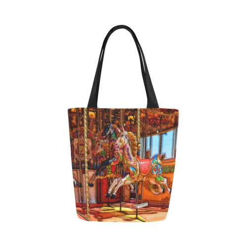 Take A Ride On The Merry-go-round Canvas Tote Bag (Model 1657)