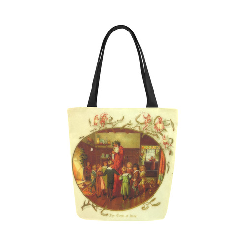 Father Christmas and the Circle of Love Canvas Tote Bag (Model 1657)
