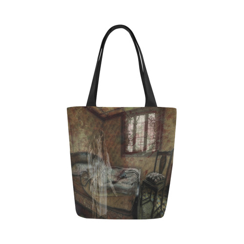 The Ghost in my House Canvas Tote Bag (Model 1657)