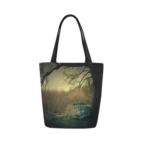 An Elve near the Pond Canvas Tote Bag (Model 1657)