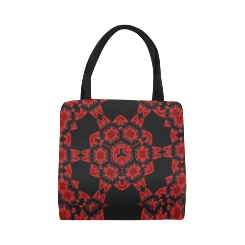 Red Alaun Mandala Canvas Tote Bag (Model 1657)