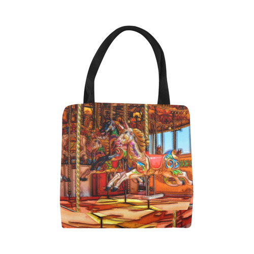 Take A Ride On The Merry-go-round Canvas Tote Bag (Model 1657)