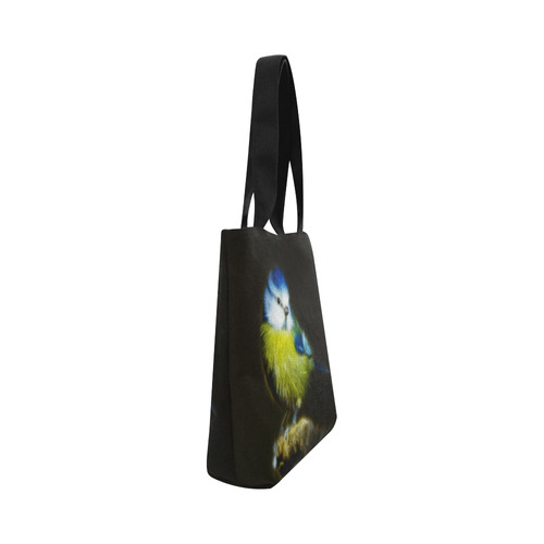 Little Cute Blue Tit Canvas Tote Bag (Model 1657)