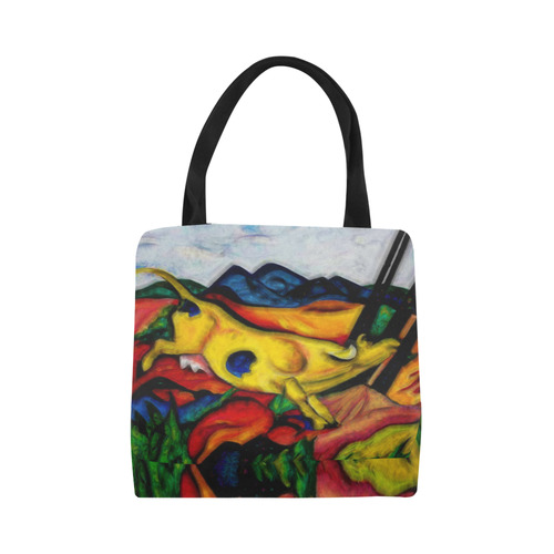 Yellow Cow by Franz Marc Canvas Tote Bag (Model 1657)