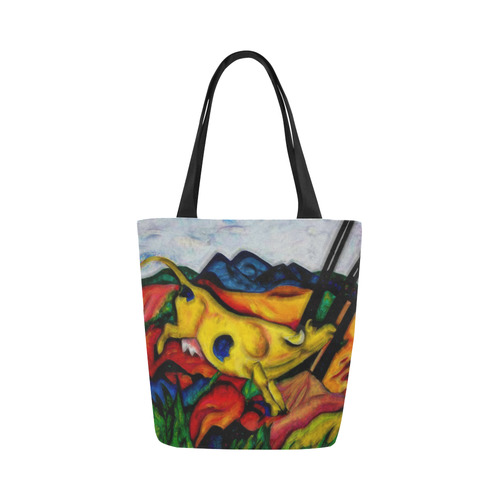 Yellow Cow by Franz Marc Canvas Tote Bag (Model 1657)