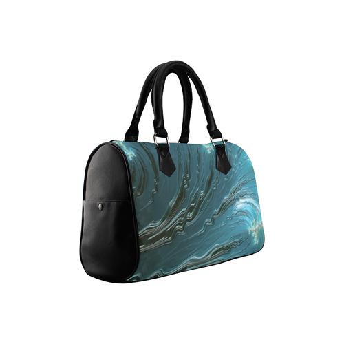 Big Wave Fine Fractal Waves Ocean Boston Handbag (Model 1621)