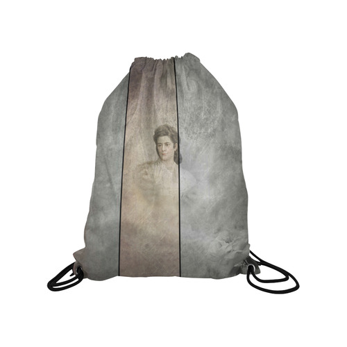 Sissi, Empress of Austria and Queen from Hungary 2 Medium Drawstring Bag Model 1604 (Twin Sides) 13.8"(W) * 18.1"(H)