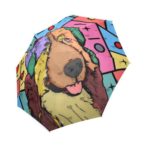 Bernese Mountain Dog Popart by Nico Bielow Foldable Umbrella (Model U01)