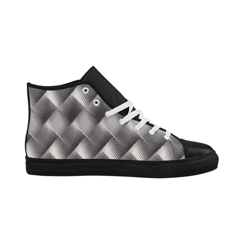 Metallic Tile - Jera Nour Aquila High Top Microfiber Leather Women's Shoes/Large Size (Model 032)