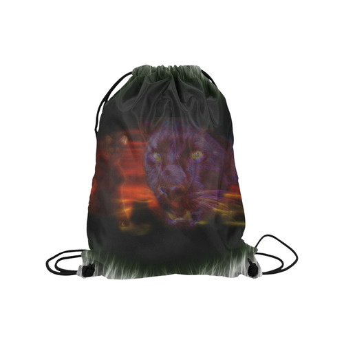 Goddess Bastet In Various Looks Medium Drawstring Bag Model 1604 (Twin Sides) 13.8"(W) * 18.1"(H)