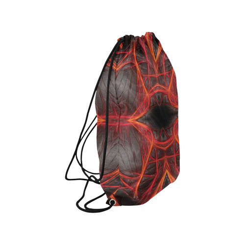 Lines of Energy and Power Medium Drawstring Bag Model 1604 (Twin Sides) 13.8"(W) * 18.1"(H)