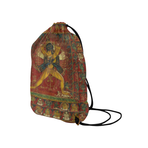 Buddhist Deity Kalachakra Medium Drawstring Bag Model 1604 (Twin Sides) 13.8"(W) * 18.1"(H)