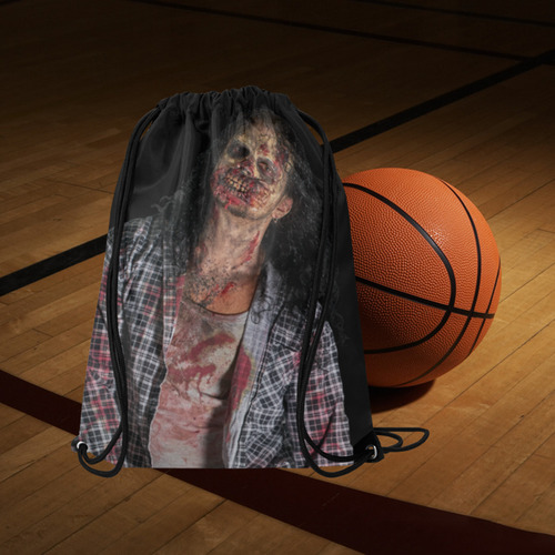 Zombie Apocalypse Medium Drawstring Bag Model 1604 (Twin Sides) 13.8"(W) * 18.1"(H)