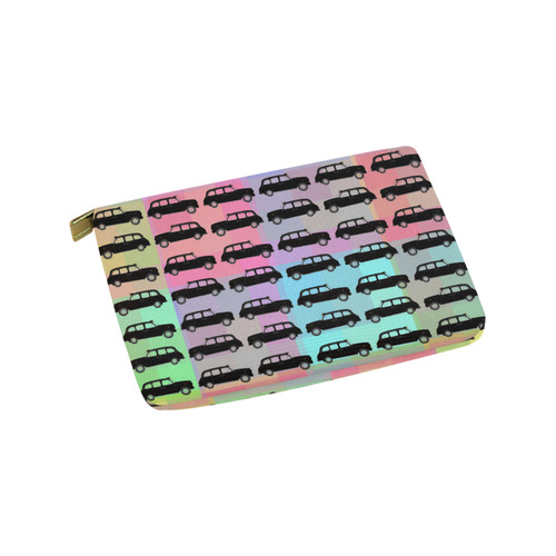 London Taxi Cab Pattern Carry-All Pouch 9.5''x6''