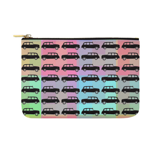 London Taxi Cab Pattern Carry-All Pouch 12.5''x8.5''