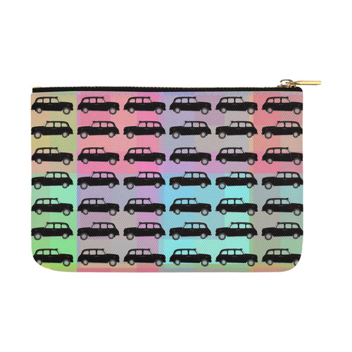 London Taxi Cab Pattern Carry-All Pouch 12.5''x8.5''
