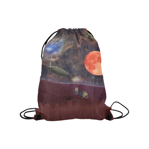 Night Flyer Medium Drawstring Bag Model 1604 (Twin Sides) 13.8"(W) * 18.1"(H)