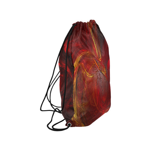 Red Firebird Phoenix Medium Drawstring Bag Model 1604 (Twin Sides) 13.8"(W) * 18.1"(H)