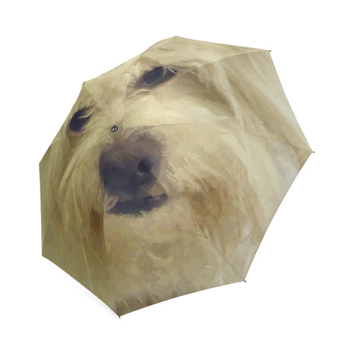 Shaggy Dog Modern Portrait Art Foldable Umbrella (Model U01)