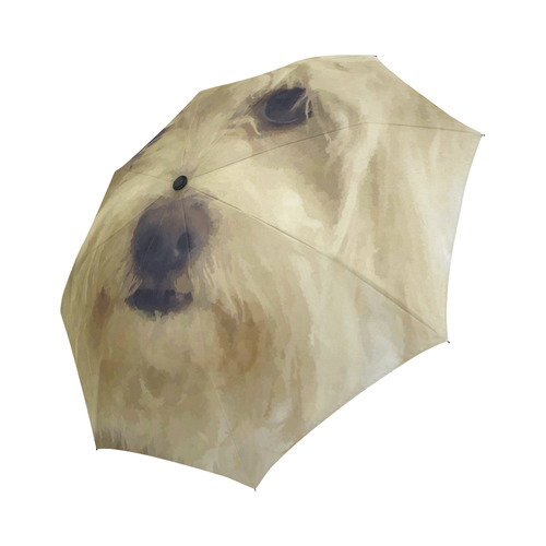 Shaggy Dog Modern Portrait Art Auto-Foldable Umbrella (Model U04)