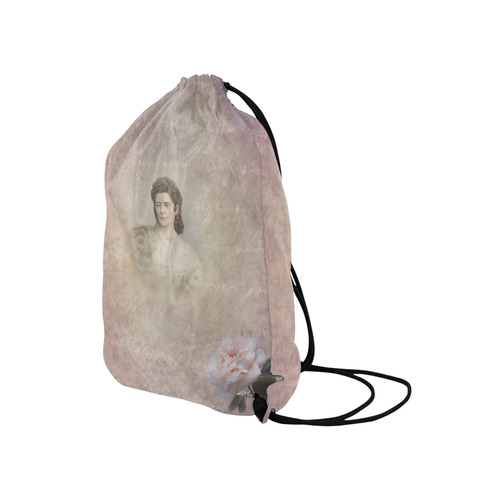 Sissi, Empress of Austria and Queen from Hungary Medium Drawstring Bag Model 1604 (Twin Sides) 13.8"(W) * 18.1"(H)