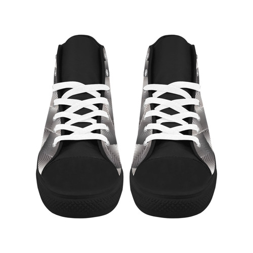 Metallic Tile - Jera Nour Aquila High Top Microfiber Leather Men's Shoes (Model 032)