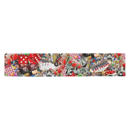 Las Vegas Icons - Gamblers Delight Table Runner 14x72 inch