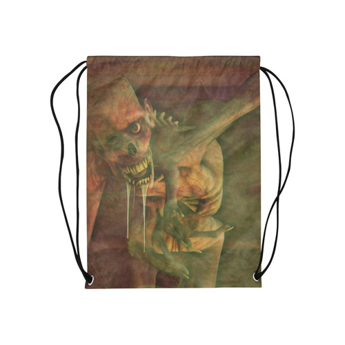 The Life of a Zombie Medium Drawstring Bag Model 1604 (Twin Sides) 13.8"(W) * 18.1"(H)