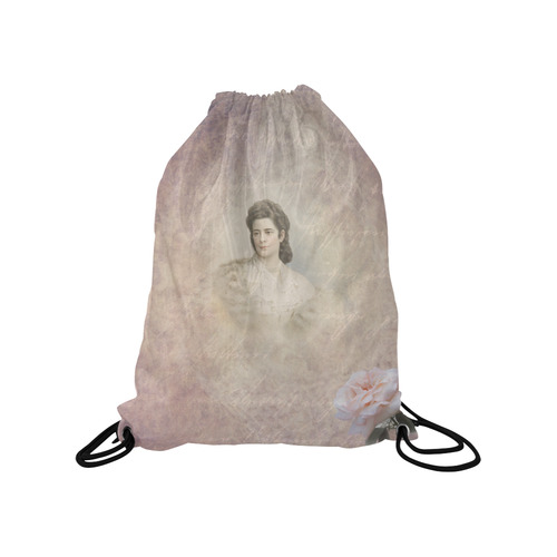 Sissi, Empress of Austria and Queen from Hungary Medium Drawstring Bag Model 1604 (Twin Sides) 13.8"(W) * 18.1"(H)