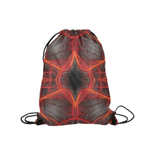 Lines of Energy and Power Medium Drawstring Bag Model 1604 (Twin Sides) 13.8"(W) * 18.1"(H)