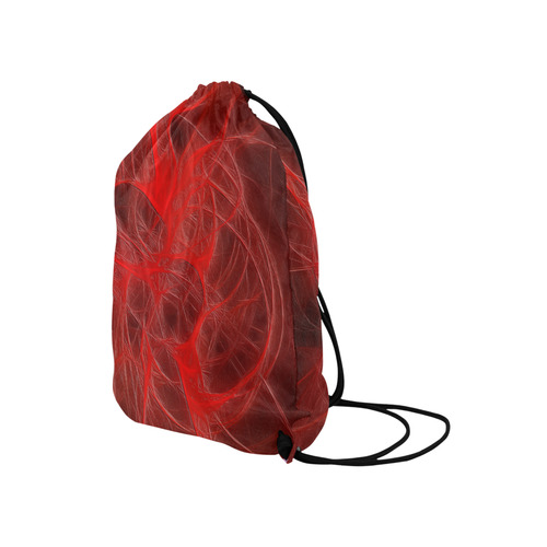Red Fractal looks like Blood and Flesh Medium Drawstring Bag Model 1604 (Twin Sides) 13.8"(W) * 18.1"(H)