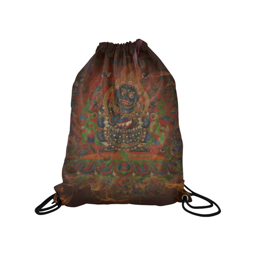 Tibetan Buddhism Mahakala Medium Drawstring Bag Model 1604 (Twin Sides) 13.8"(W) * 18.1"(H)