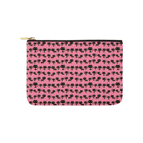 Lots of Cats Pink Carry-All Pouch 9.5''x6''