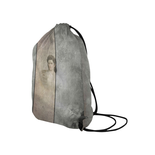 Sissi, Empress of Austria and Queen from Hungary 2 Medium Drawstring Bag Model 1604 (Twin Sides) 13.8"(W) * 18.1"(H)