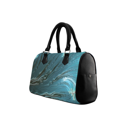 Big Wave Fine Fractal Waves Ocean Boston Handbag (Model 1621)