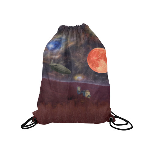 Night Flyer Medium Drawstring Bag Model 1604 (Twin Sides) 13.8"(W) * 18.1"(H)