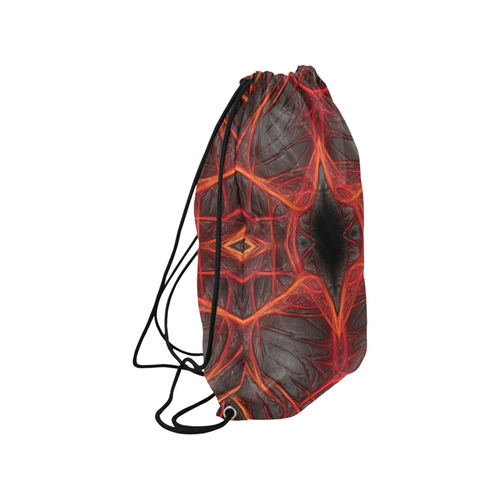 Lines of Energy and Power Medium Drawstring Bag Model 1604 (Twin Sides) 13.8"(W) * 18.1"(H)