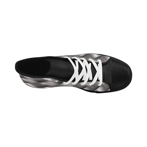 Metallic Tile - Jera Nour Aquila High Top Microfiber Leather Men's Shoes/Large Size (Model 032)