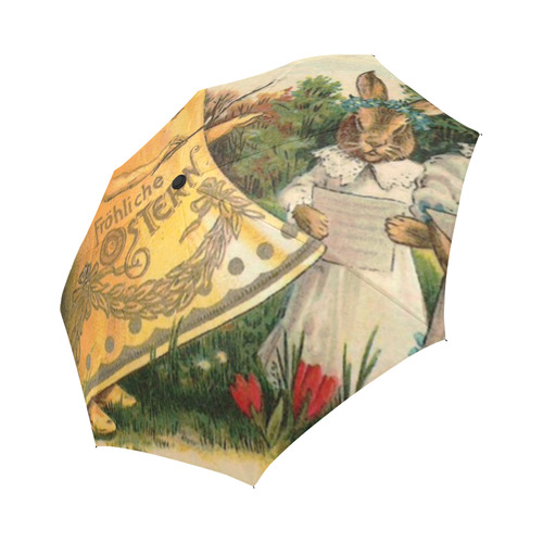 Happy Easter Vintage German Bunny Chorus Auto-Foldable Umbrella (Model U04)