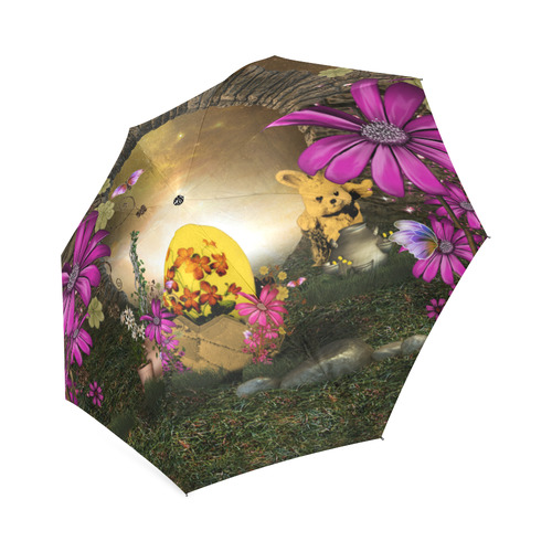 Easter time, easter egg Foldable Umbrella (Model U01)