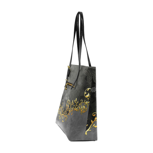 Vintage design in grey and gold Euramerican Tote Bag/Small (Model 1655)