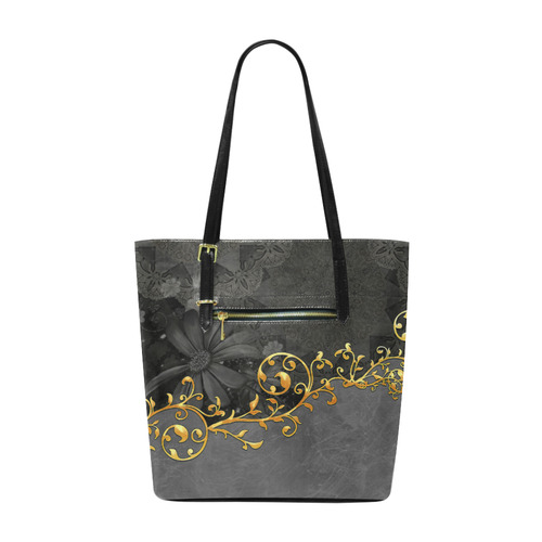 Vintage design in grey and gold Euramerican Tote Bag/Small (Model 1655)