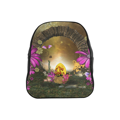 Easter time, easter egg School Backpack (Model 1601)(Small)