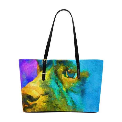 Boxer Dog Fine Art Portrait Euramerican Tote Bag/Large (Model 1656)