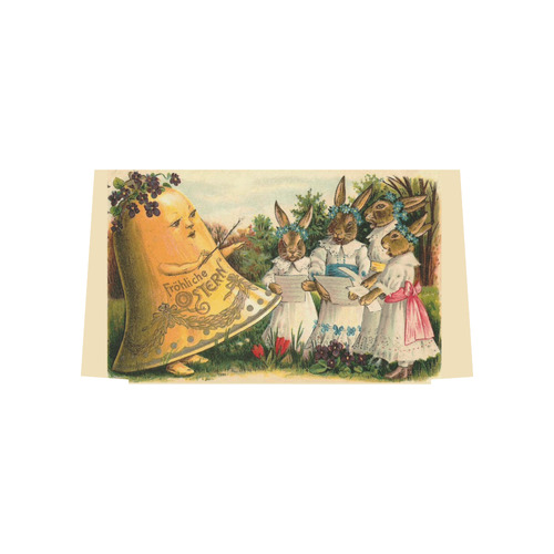 Happy Easter Vintage German Bunny Chorus Euramerican Tote Bag/Large (Model 1656)