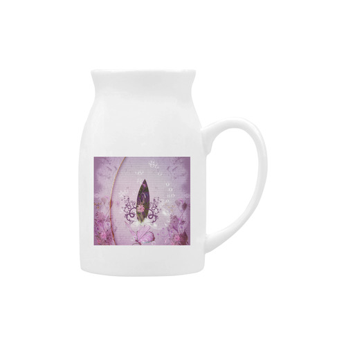 Sport, surfing in purple colors Milk Cup (Large) 450ml