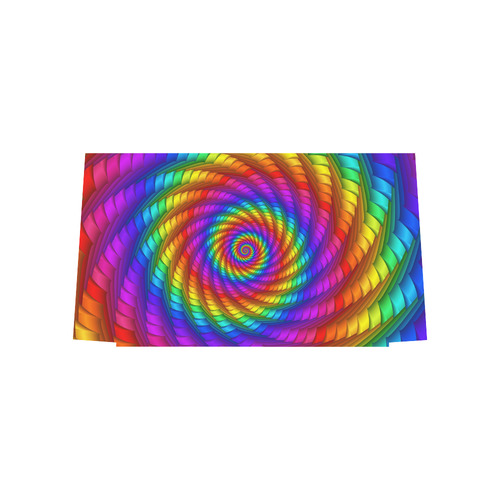 Psychedelic Rainbow Spiral Euramerican Tote Bag/Large (Model 1656)