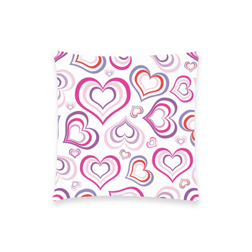 backgrounds with hearts Custom  Pillow Case 18"x18" (one side) No Zipper