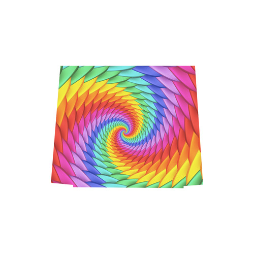 Psychedelic Rainbow Spiral Euramerican Tote Bag/Small (Model 1655)