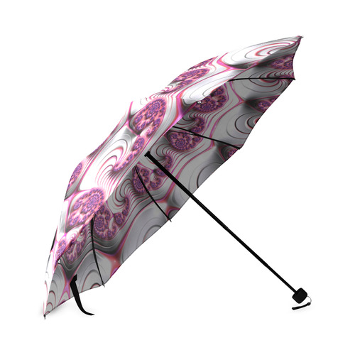 Pink Candy Divinity Fudge Fractal Art Foldable Umbrella (Model U01)